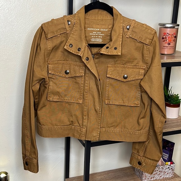 American Eagle Outfitters Jackets & Blazers - American Eagle Outfitters Tan Utility Jacket